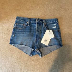 Levi’s high rise, super short